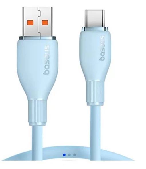 Baseus Pudding USB to C 100W Kablo 1.2m Mavi (P10355703311-00) ürün görseli 1