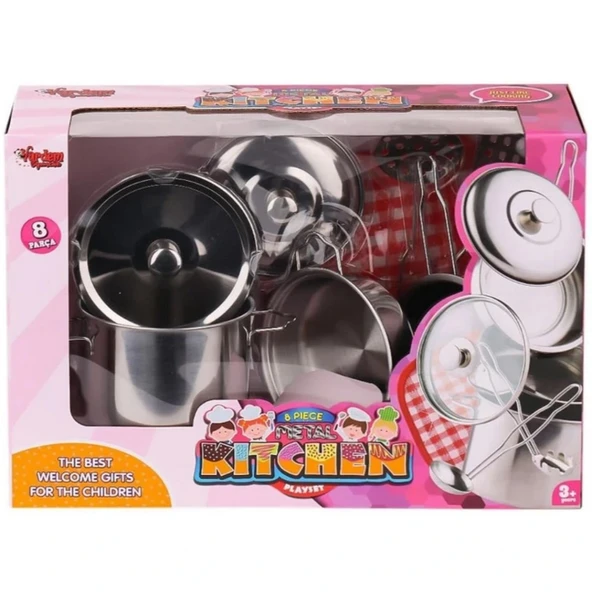 Çelik Tencere Tava Seti 8 Parça ürün görseli