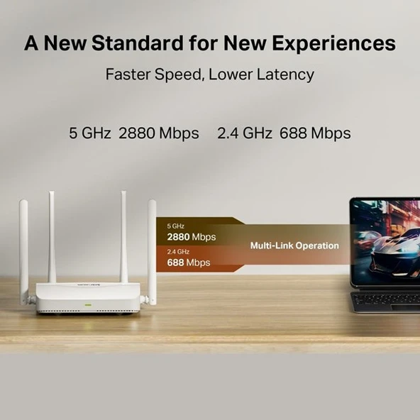 MERCUSYS MR25WBE WIFI7 BE3600 DUAL BAND ROUTER - Resim 4