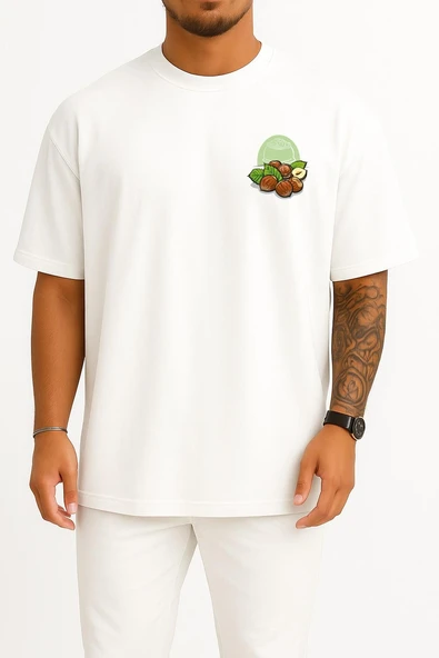 Oversize Minimalist - Ordu - Giresun Fındık Cep Tasarımlı Unisex T-Shirt - Resim 3