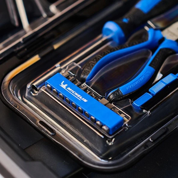 Michelin MC33320 13 Parça CR-V Kargaburnu + Maket Bıçağı Bits Tornavida Seti - Resim 4