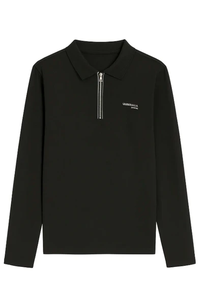 Lumberjack 5W ML KOSTIC 5PR Siyah Uzun Kol Polo Erkek T-Shirt 15ITL805 ürün görseli 1