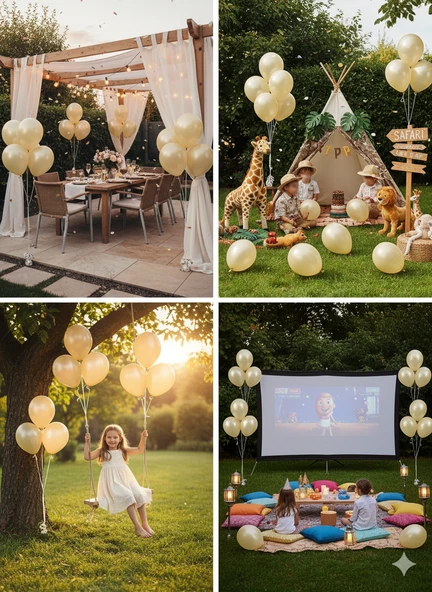 10 Adet Krem Parıltılı Metalik Balonlar ✨ Parti & Kutlama Paketi ürün görseli 1