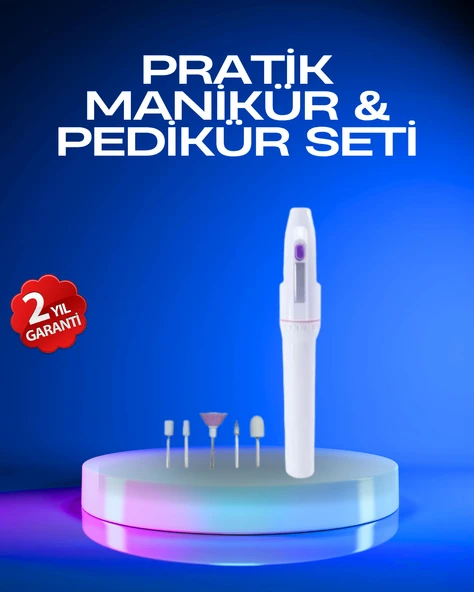 Taşınabilir Profesyonel Elektrikli Tırnak Matkap Seti – Sessiz, Güçlü ve Dayanıklı ürün görseli 1