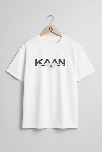 Oversize Tf-X Kaan 5.Nesil Savaş Uçağı Göğüs Tasarımlı Unisex T-Shirt - Resim 5