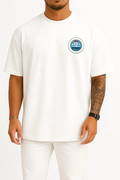 Oversize F244 Tcg Barbaros Cep ve Sırt Tasarımlı Unisex T-Shirt ürün görseli