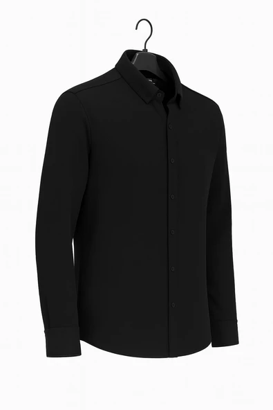 Gewer Uzun Kol Slim Fit İçi Polarlı Erkek Gömlek - 7440 ürün görseli