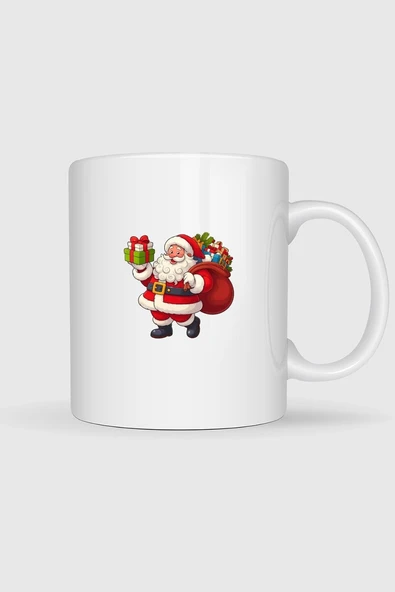 Noel Baba Yılbaşı Baskılı Kupa Bardak ürün görseli