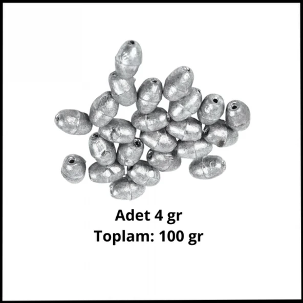 Uyguna-Yakala - 100 Gr Paket-4 Gram Birim-Kıstırma Zeytin Gezer Olta Kurşunu-SUN.098 ürün görseli