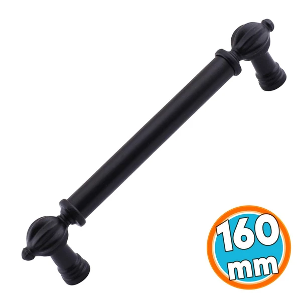 Mobilya Çekmece Dolap Kapak Kulpları Kulb Kulpu Mutfak Dolabı Metal Kulp Siyah 160 mm ürün görseli