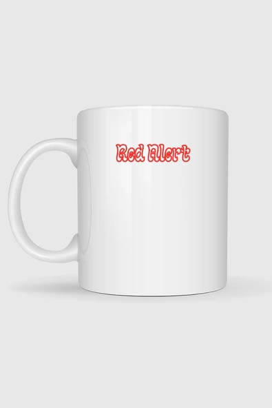 Red Alert Yabancı Dizi Baskılı Kupa Bardak - Resim 2