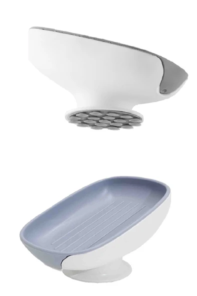 Lotus Sabunluk Çift Kademeli Giderli Vantuzlu Drenaj Katı Sabunluk - Resim 4