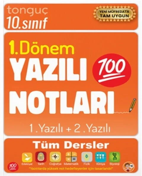 TONGUÇ 10.SINIF TÜM DERSLER 1.DÖNEM YAZILI NOTLARI ürün görseli 1