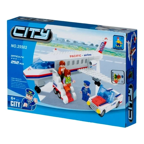 Ausini City Pacific Airline Lego Set - Resim 2