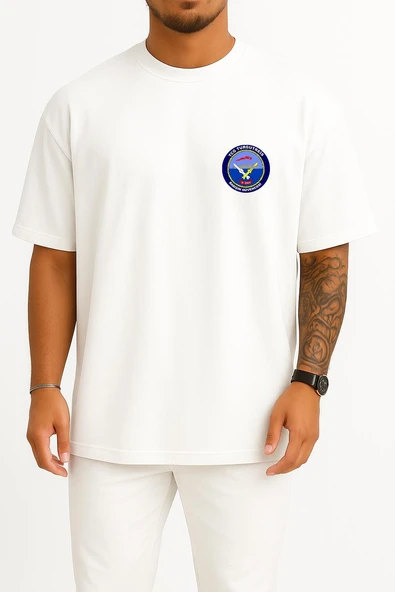Oversize Tcg Turgutreis F241 Cep Tasarımlı Unisex T-Shirt - Resim 7
