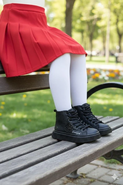 Fort Aisha Cool Anatomik Sıcak Astar Kaymaz Taban Kız Çocuk Bot - Resim 3