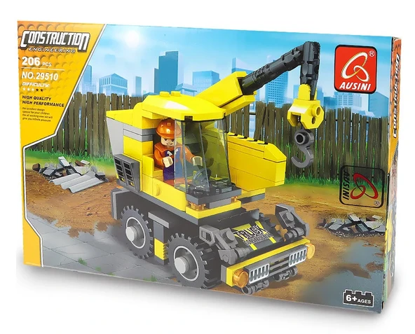 Ausini İnşaat Seti Construction Engineering Lego Set - Resim 2
