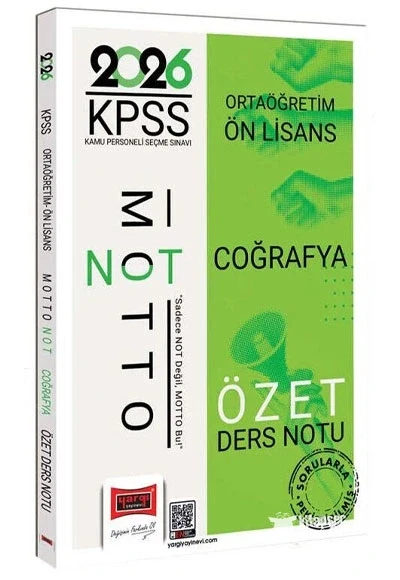 YARGI 2026 KPSS ORTAÖĞRETİM ÖNLİSANS COĞRAFYA ÖZET DERS NOTU ürün görseli 1