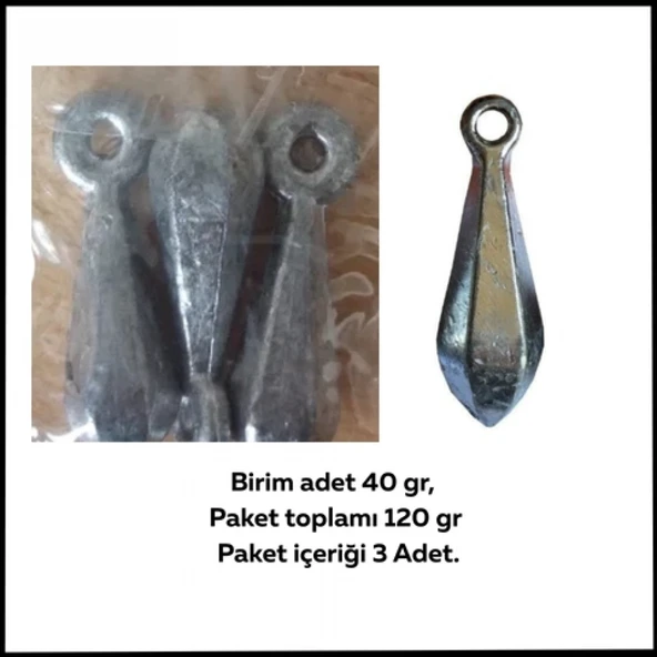 Uyguna-Yakala 50 gr-150 gr Armut Kurşun-SUN.096 ürün görseli