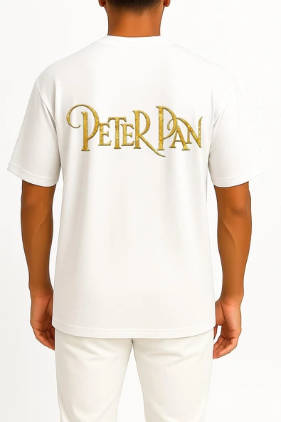 Oversize Peeter Paan Peter Pan Wendy Darling Musical Theatre Cep ve Sırt Tasarımlı Unisex T-Shirt - Resim 11