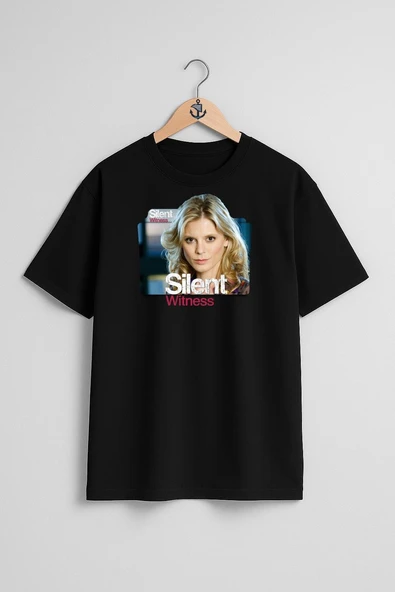 Oversize Emilia Fox Silent Witness Göğüs Tasarımlı Unisex T-Shirt - Resim 9