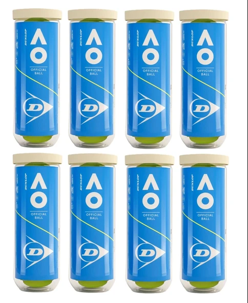 Dunlop Australian Open 3'lü 8 Kutu Tenis Topu ürün görseli 1