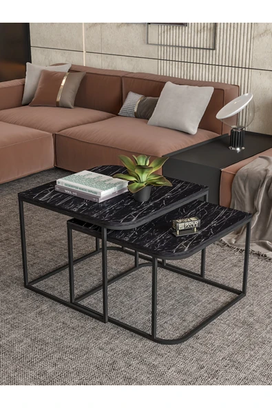 Orta Sehpa Damla İkili Lüx Bendir ürün görseli 1