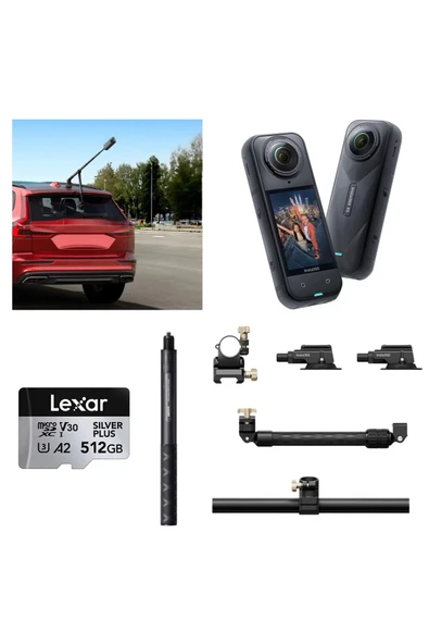 X5 Aksiyon Kamerası - Racing Araç Kit 2 yıl resmi distrübütör garantili ürün görseli