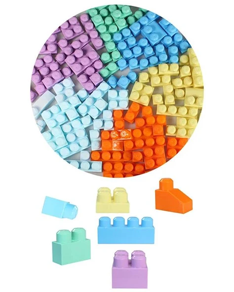 Play Blox Pastel Renkler Mega Blok Seti 83 Parça 2946 - Resim 2