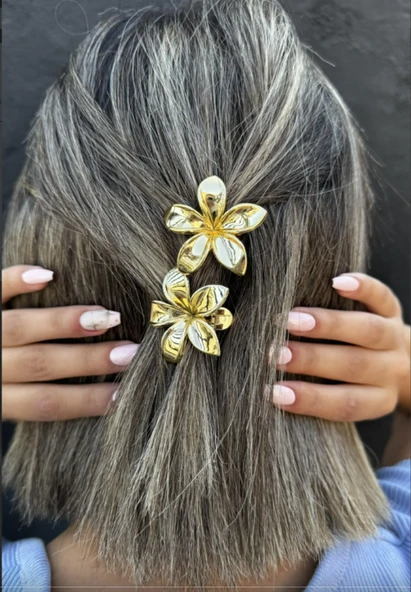 2'li Altın Renk Lotus Pens Toka Set ürün görseli 1