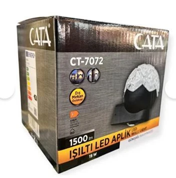 Cata CT 7072 Işıltı 15W Led Aplik Dış Mekan 3200K Gün Işığı ürün görseli