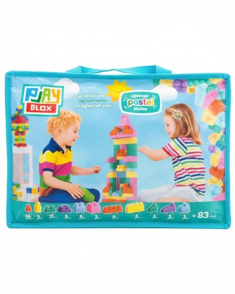Play Blox Pastel Renkler Mega Blok Seti 83 Parça 2946 ürün görseli 1