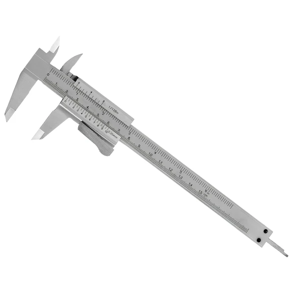 (0.05 Hassasiyet) Kilitli Mekanik Kumpas Monoblok Metal Gövde 150 mm İç Dış Derinlik Ölçüm Aleti ürün görseli