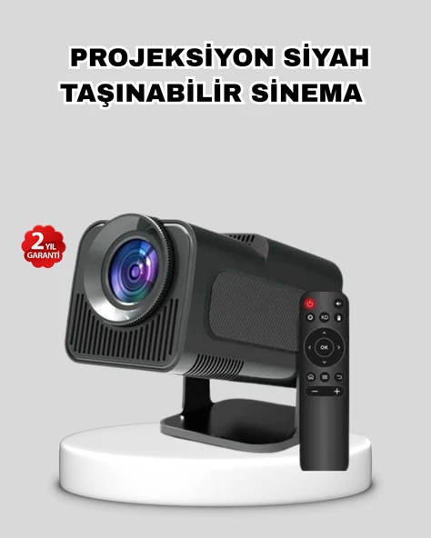 Akıllı Projeksiyon Cihazı HDMI USB Bağlantılı Taşınabilir Enerji Tasarruflu ürün görseli 1