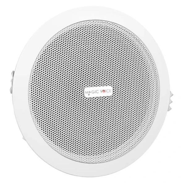 MagicVoice TPI-350 5.25" (13.5 CM) Hat Trafolu Alçıpan/Asma Tavan Tipi Hoparlör (6W RMS - MP3 USB Uyumlu) - Beyaz - Resim 3