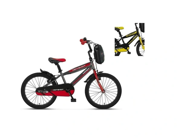 ÜMİT 2010 HOTSHOT-CANTA-V ERKEK ÇOCUK BİSİKLETİ 20 JANT SİYAH SARI ürün görseli