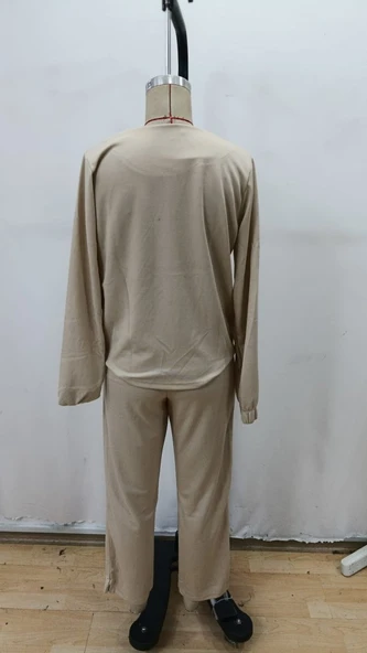 Kadın Uzun Kollu önden Fermuarlı Modal Ceket Ve Pantolon Ikili Takım - Resim 5