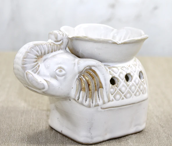 Beyaz Seramik Filli Buhurdanlık ürün görseli 1