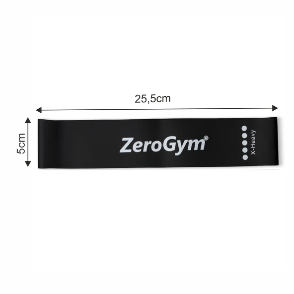 Zerogym Lbl05 Loop Bant Latex 25,5cm X 5cm 0,1,1mm Çok Sert Siyah - Resim 2