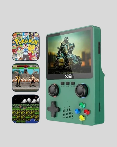 Retro Taşınabilir Konsol 3.5 IPS Ekran Ergonomik Çift LR Kontrollü - Resim 5