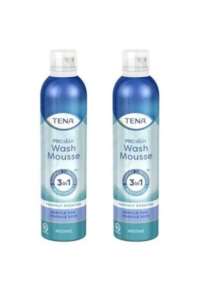 Tena Vücut Temizleme Köpüğü 2'li 3in1 Susuz Temizleme Onarım Koruma 400 ml ürün görseli 1