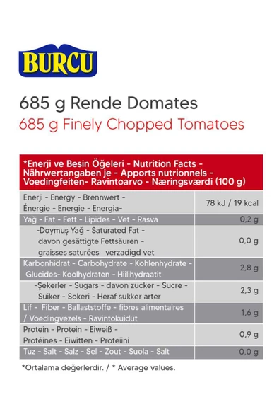 Burcu Rende Domates Cam Şişe 685 gr - Resim 3