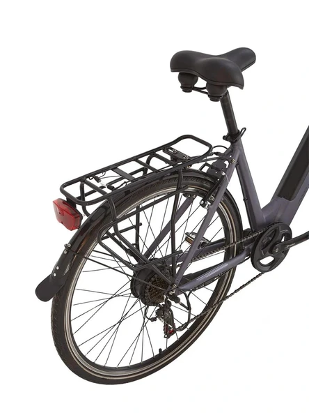 BİSAN MOON ELEKTRİKLİ BİSİKLET 47CM V 28 JANT 7 VİTES METALİK GRİ SİYAH - Resim 2