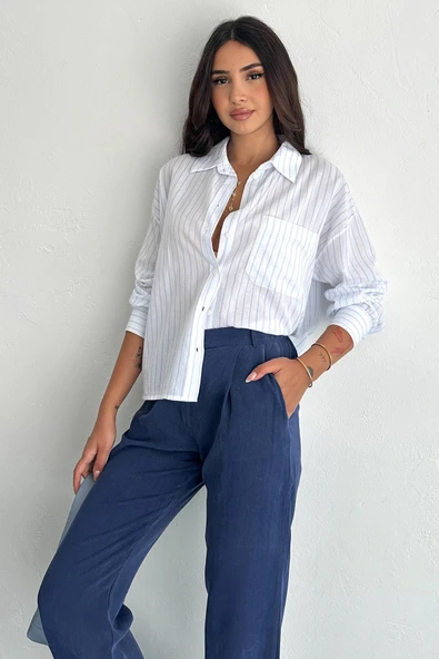 Ocean Breeze Cepli Çizgili Gömlek ürün görseli