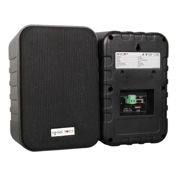 MagicVoice F-LHY4A 4" (10 CM) Hat Trafolu Duvar Tipi Sütun Hoparlör (10W RMS / 150W Peak - MP3 USB Uyumlu) Çiftli Takım ürün görseli 1