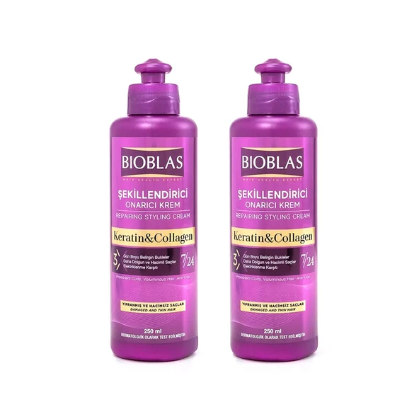 Bioblas Saç Kremi Keratin&Collagen 250 ml x 2 Adet ürün görseli 1