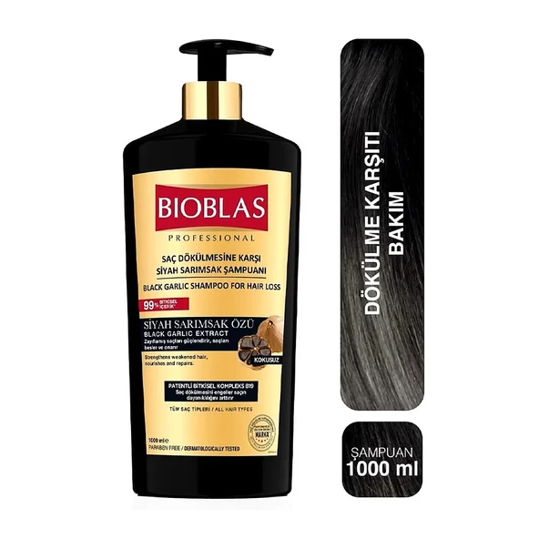 Bioblas Phytokeratin Onarıcı ve Siyah Sarmsak 1000 ml Şampuan 2 li Karma Paket - Resim 2
