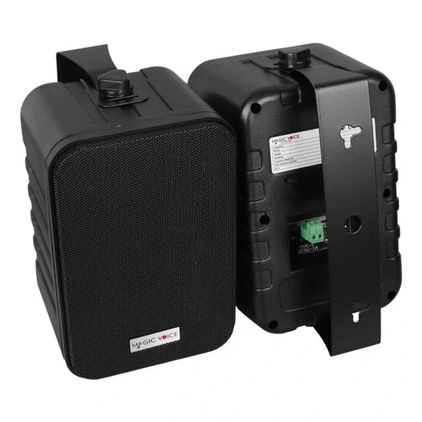MagicVoice F-LHY4A 4" (10 CM) Hat Trafolu Duvar Tipi Sütun Hoparlör (10W RMS / 150W Peak - MP3 USB Uyumlu) Çiftli Takım - Resim 2