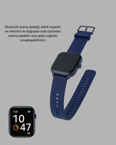 Ultra Akıllı Saat 2.05 İnç Büyük Ekran Bluetooth Aramalı IP67 - Resim 5