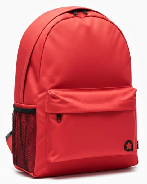 Yuga İki Gözlü Sırt Çantası Kırmızı - Resim 2